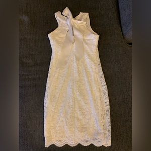 White Sparkly Lace Dress